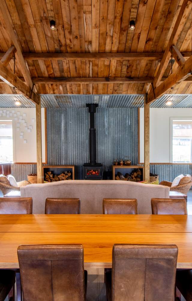 Lowburn   TinwaldFarm   Boardroom with FIRE   Winter25   credit Tinwald Farm